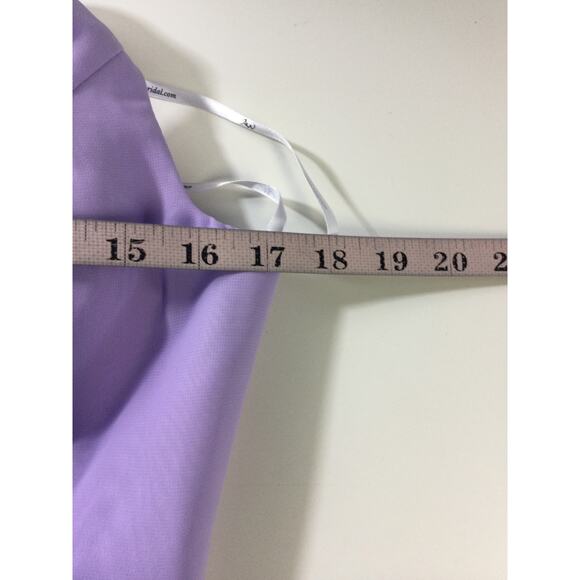AW BRIDAL 12 L lilac purple bridesmaid formal cocktail party maxi dress NEW B159 - Picture 6 of 9